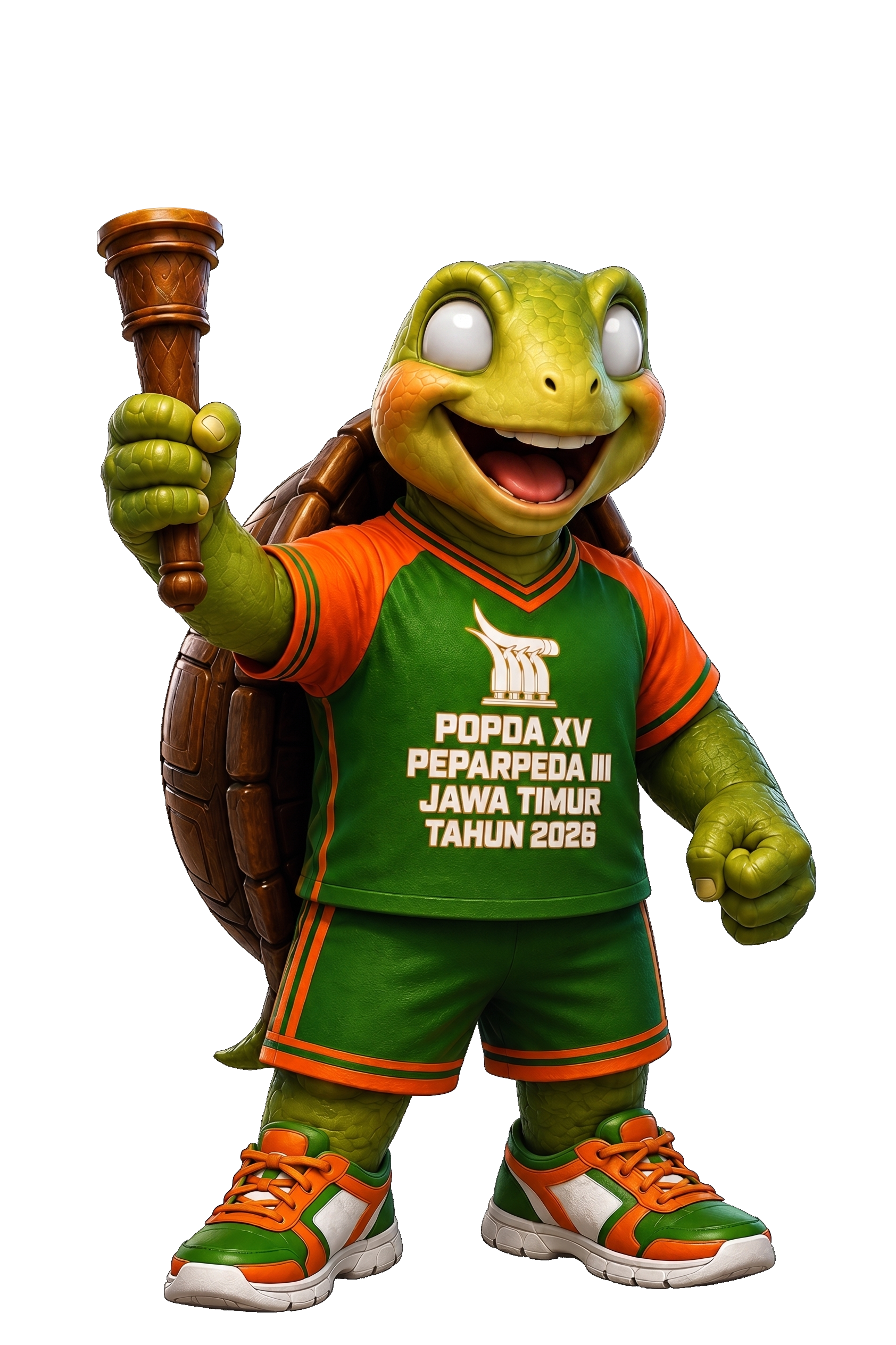 Maskot POPDA XV & PEPARPEDA III Jawa Timur 2026